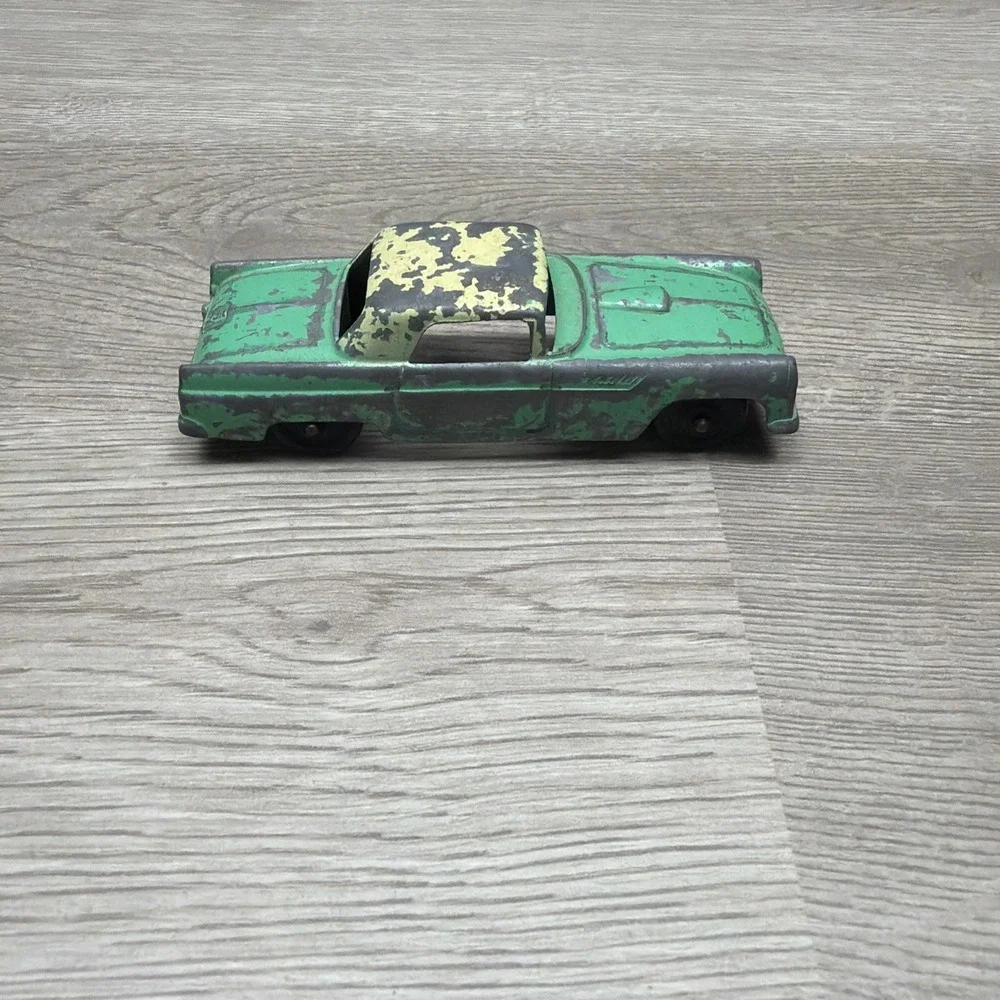 VTG 1950s Green Midgetoy Diecast Metal Car Rockford Ill&Tootsietoy Thunderbird